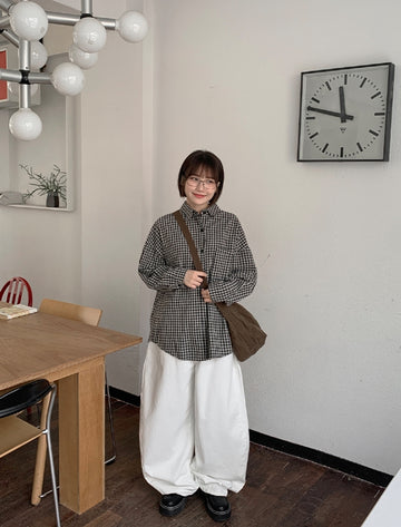 Akiru Pocket Over Check Shirt